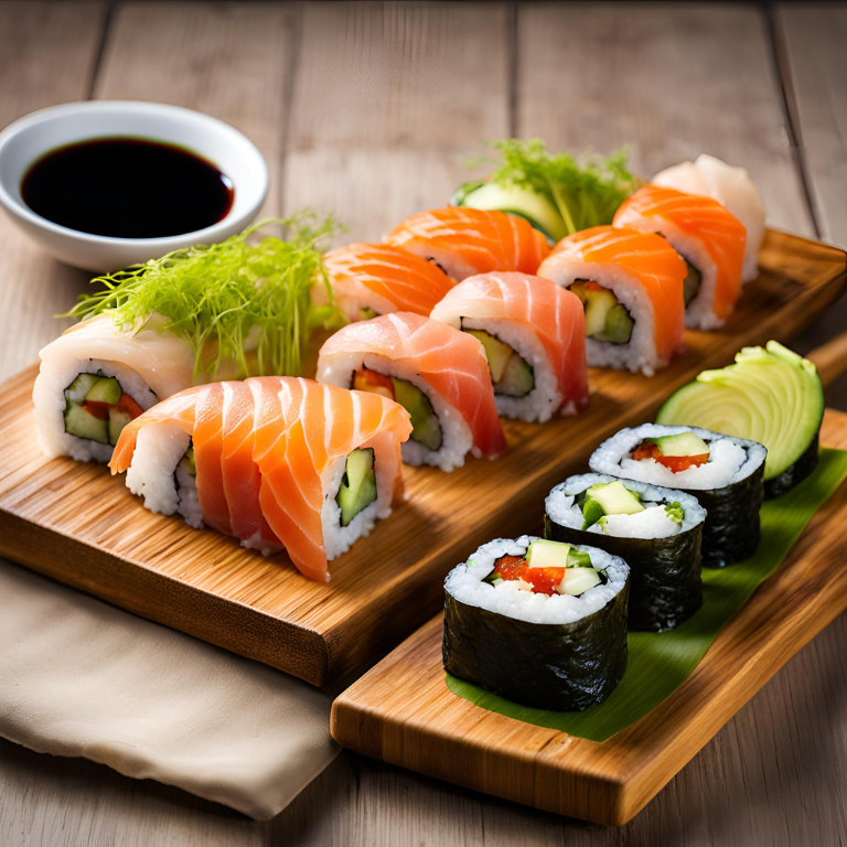 Shrimp (Ebi) nigiri sushi
